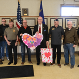 Foster pictured with valentines.
