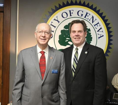 Rep. Foster and Mayor Burns