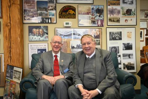 Image of Rep. Foster and Mayor Schielke