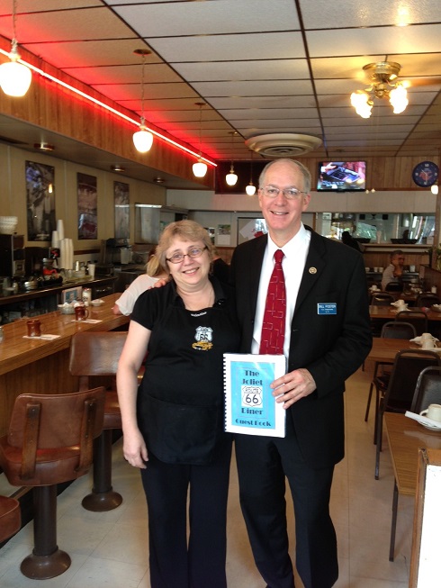 Congressman Foster at the Route 66 Diner in Joliet